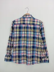 Vorschaubild 2 von Hemdbluse Damen Gr. 36/S Mehrfarbig Kariert Casual Langarm