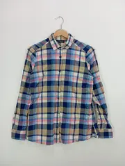 Vorschaubild 1 von Hemdbluse Damen Gr. 36/S Mehrfarbig Kariert Casual Langarm
