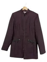 Vorschaubild 1 von Damen Leichte Jacke Gr. 42/XL Lila Elegant Business Polyester