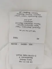 Vorschaubild 4 von Bluse Damen Weiß Gr. 40/M Klassische Baumwollbluse 3/4 Arm