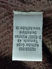 Vorschaubild 5 von Damen Pullover Gr. 38/M Braun Mohair Zopfstrick Rollkragen