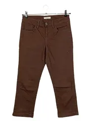 Vorschaubild 1 von Damen Stoffhose W28/36/S Braun Casual Basic Capri