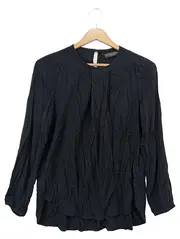 Vorschaubild 1 von Damen Bluse Gr. 34/XS Schwarz Elegant Klassisch