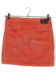 Vorschaubild 2 von Damen Jeansrock Gr. 40 Rot Casual Minirock