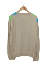 Vorschaubild 2 von Herren Pullover Argyle V-Ausschnitt Beige Gr. UNI