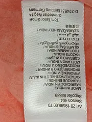 Vorschaubild 5 von Damen Bluse Orange Gr. 36/S Casual Langarm Viskose Henley