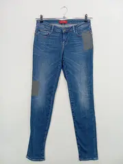 Vorschaubild 2 von Damen Jeans Wide Fit W27/36 S Blau Casual Baumwolle