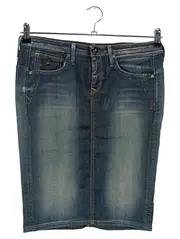 Vorschaubild 1 von Damen Jeansrock Gr. 36 S Blau Midirock Casual Denim Rock