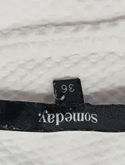 Vorschaubild 3 von Damen Pullover Gr. 36/S Weiß Casual Basic Viskose 3/4-Arm