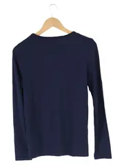 Vorschaubild 2 von Damen Sweatshirt Blau Gr. 36/S Klassisch Elegant Viskose Langarm