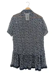 Vorschaubild 2 von Bluse Damen 42/L Blau Punkte Klassisch Elegant Acetat