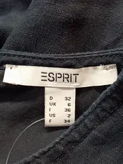 Vorschaubild 3 von Damen Freizeitkleid Gr. 32/XXS Blau Klassisch Baumwolle Kurzarm