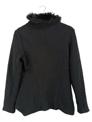Vorschaubild 2 von Damen Felljacke Gr. 38/M Schwarz Elegant Klassisch