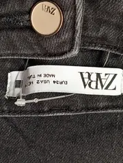 Vorschaubild 4 von Damen Jeans Regular Fit Gr. 34/XS Schwarz Casual Fransen