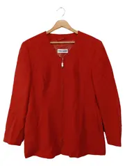 Vorschaubild 1 von Leichte Jacke Damen Gr. 38/M Rot Elegant Klassisch Reißverschluss