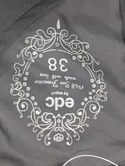 Vorschaubild 3 von edc Damen Freizeitkleid Gr. 38/M Schwarz Vintage Elegant Muster