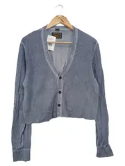 Vorschaubild 1 von Damen Strickjacke Gr. 40/L Blau Casual Vintage Cardigan