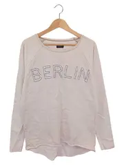 Vorschaubild 1 von LIEBESKIND Pullover Damen Gr. 36/S Beige Casual Sweatshirt Berlin Schriftzug