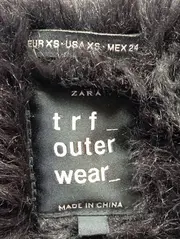 Vorschaubild 3 von Damen Winterjacke Gr. 34/XS Blau mit Kapuze und Fellbesatz Streetwear