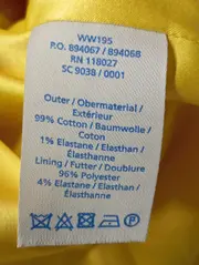 Vorschaubild 4 von Blusenkleid Damen Gr. 40/L Gelb Elegant Strukturmuster Midi