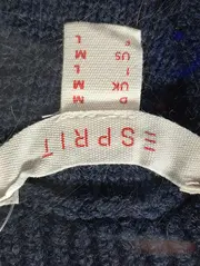 Vorschaubild 3 von Damen Pullover Gr. 38/M Blau Rollkragen Strukturmuster Basic