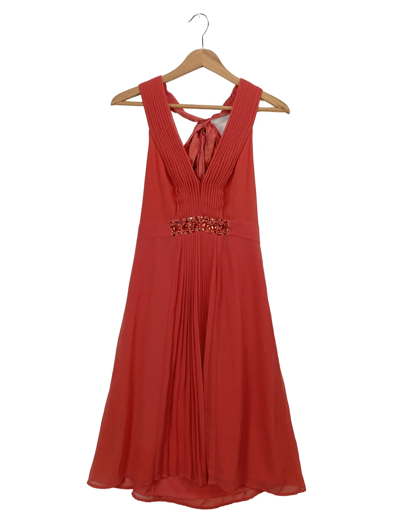 HALLHUBER Damen festliches Kleid Gr. 36/S Rot Elegant Vintage Midikleid