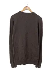 Vorschaubild 2 von Herren Pullover Gr. 48/S Braun Casual Basic Baumwolle Langarm