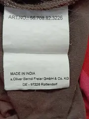 Vorschaubild 5 von Kinder Freizeitkleid Gr. 146 Braun Baumwolle Grafisch Vintage