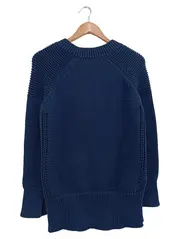 Vorschaubild 2 von Damen Pullover Strickpullover Blau Gr. 38/M Klassisch Casual