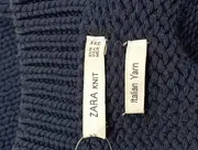 Vorschaubild 3 von Damen Pullover Strickpullover Blau Gr. 38/M Klassisch Casual