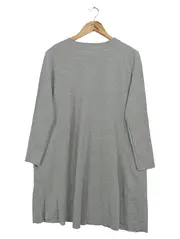 Vorschaubild 2 von Damen Freizeitkleid Gr. 38/M Grau Minimalistisch Jerseykleid