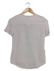 Vorschaubild 2 von Damen T-Shirt Gr. 34/XS Weiß Grafisch Klassisch Elegant Viskose Kurzarm