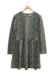 Vorschaubild 1 von Damen Freizeitkleid 40/L Mehrfarbig Tierdruck Vintage Streetwear