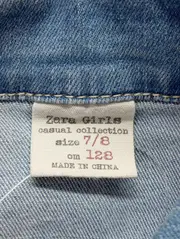 Vorschaubild 3 von Mädchen Leichte Weste Jeansweste Gr. 128 Blau Casual Denim