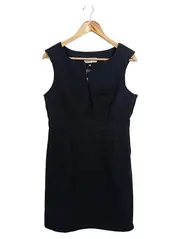 Vorschaubild 1 von Damen Etuikleid Gr. 38/M Schwarz Business Wolle-Mix Elegant