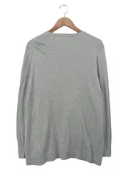 Vorschaubild 2 von Damen Strickjacke Cardigan Grau Einheitsgröße Basic Casual Baumwolle