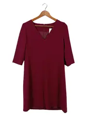 Vorschaubild 1 von Damen Blusenkleid Gr. 40/L Rot Elegant Business Midi