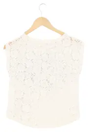 Vorschaubild 2 von Kinder T-Shirt Gr. 152 Weiß Casual Spitze Schriftzug