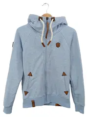 Vorschaubild 1 von Sweatjacke Damen Gr. 36/S Blau Kapuze Reißverschluss Streetwear Casual