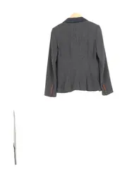Vorschaubild 2 von Damen Blazer Gr. 36/S Grau Business Casual Jacke Baumwolle