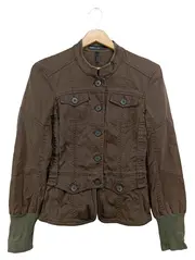 Vorschaubild 1 von Damen Sweatjacke Gr. 34/XS Braun Vintage Streetwear Klassisch