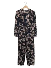 Vorschaubild 1 von Jumpsuit Damen Gr. 34/XS Schwarz Floral Elegant Overall