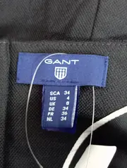 Vorschaubild 3 von Etuikleid Damen Gr. 34/XS Schwarz Wolle Business Elegant Kurzarm