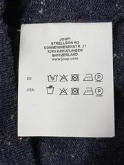 Vorschaubild 4 von Herren Pullover Gr. 46/S Blau Wolle Baumwolle V-Ausschnitt Klassisch Elegant