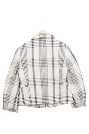 Vorschaubild 2 von Blazer Damen Grau Kariert Klassisch Business Gr. 38/M
