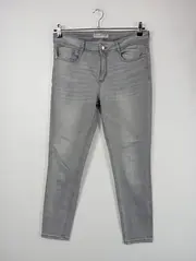 Vorschaubild 2 von Damen Jeans Regular Fit Grau W33/42/XL Casual Denim Hose