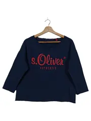 Vorschaubild 1 von Pullover Damen Gr. 34/XS Blau Casual Sweatshirt Logo Print
