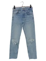 Vorschaubild 1 von Damen Destroyed Jeans Mom Fit High Waist Blau Gr. W25/34/XS