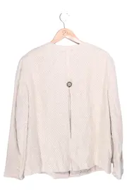 Vorschaubild 2 von Damen Blazer Gr. 46/3XL Beige Elegant Klassisch Vintage Strukturmuster