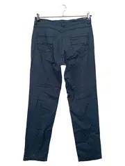 Vorschaubild 2 von Damen Stoffhose Gr. 40/L Blau Casual Klassisch Baumwolle